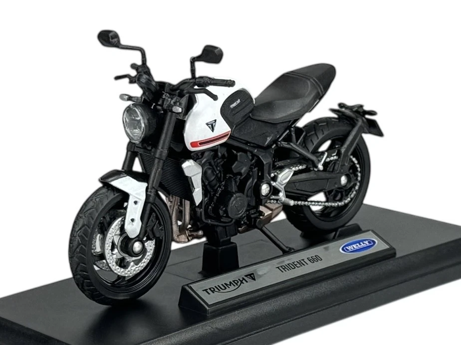 WELLY TRIUMPH TRIDENT 660 1:18 MOTORRAD DIE CAST MODEL NEU IM KASTEN 12860 - Bild 1 von 4