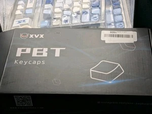 XVX PBT Keycaps Set – Blue & White Chinese Art Style – 104 Keys - Picture 1 of 7