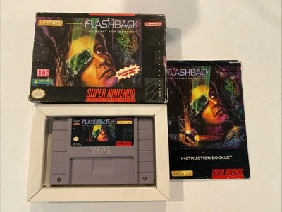Flashback: The Quest For Identity (Super Nintendo SNES, 1993) TESTED WORKING - Image 1 of 4