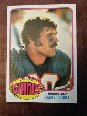 1976 Topps Football Larry Csonka #437 "New York Giants" 🏈🏈 - Image 1 of 2