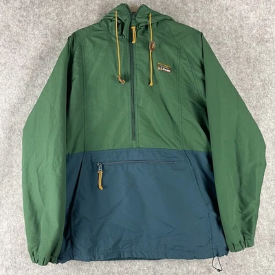 LL Bean Mountain Classic Color Block Anorak Jacket Mens Medium Tall Outdoor - Image 1 of 4