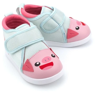 Zapatos para niños pequeños ikiki Lindos Cerdos Chirriantes Versión 2 | Rosa/Azul Foto 1 de 4