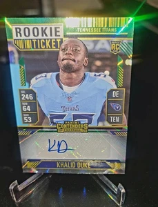 2024 Contenders Khalid Duke Rookie Ticket Autograph Short Print #300 SHARP  - Bild 1 von 3
