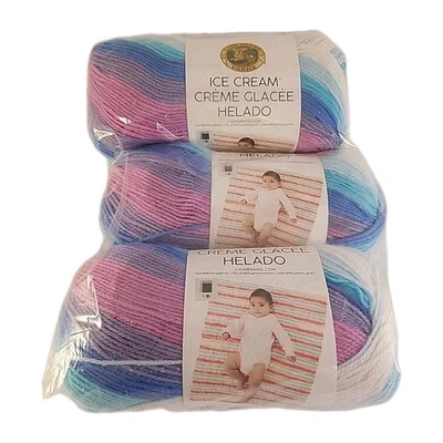 Nuevo (3) Hilo de helado marca Lion - Color Moon Mist #215, 394 yardas cada uno 3,5 OZ  Foto 1 de 4