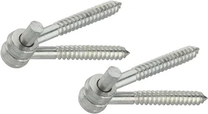 National Hardware N131-136 295 Schraubhaken/Augenscharniere in verzinkt, 2er Pack - Bild 1 von 5