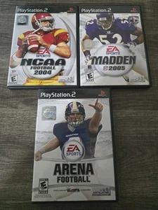 NCAA Football 2004, Madden 2005, & Arena Football PlayStation 2 Spielepaket - Bild 1 von 9