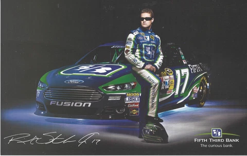 2013 RICKY STENHOUSE JR FIFTH THIRD BANK #17 2ND VER NASCAR SPRINT CUP POSTCARD Cover