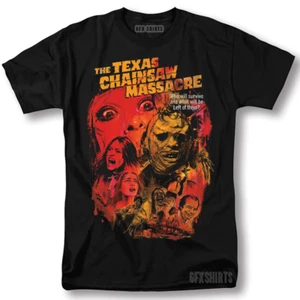 Texas Chain Saw Massacre Shirt Horrorfilm Vintage Grafikdesign T-Shirt - Bild 1 von 1