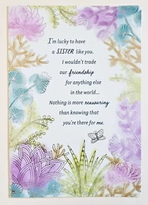 Happy Birthday, Sister! /Hallmark/Greeting Card (incl. Envelope 5×7") - Picture 1 of 4
