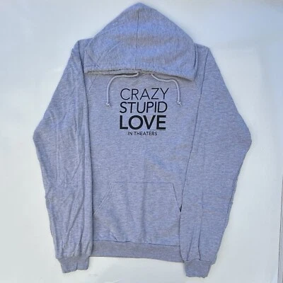 Crazy Stupid Love Movie Promo Sudadera con Capucha Gris Para Mujer Mediana Nueva Sin Etiquetas 2011 Foto 1 de 4