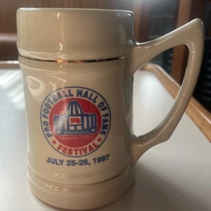 Vintage 1977 PRO FOOTBALL HALL of FAME Festival Keramik Stein Made in USA ~ EUC - Bild 1 von 5