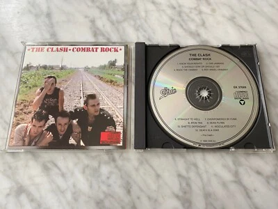The Clash Combat Rock CD EARLY PRESS Epic EK 37689 Rock The Casbah Joe Strummer  - Image 1 of 4