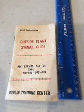 VINTAGE Outside Plant Symbol Guide AT&T Technologies #F27