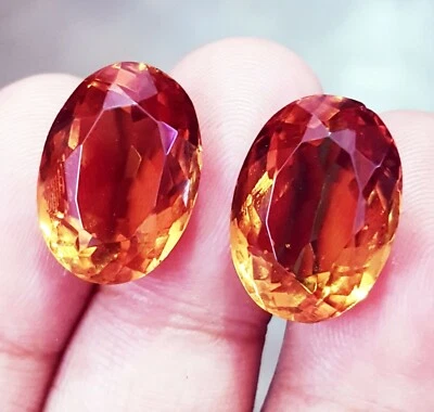 Color Change Alexandrite 10 to 12 Ct Certified Pair Loose Gemstone ~RL05 - Image 1 of 4