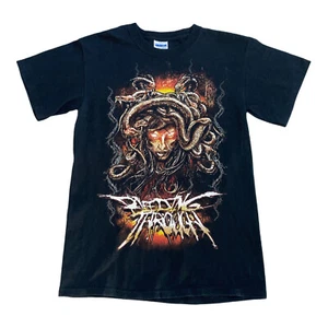 Camiseta Bleeding Through - Banda Medusa Mujer Juvenil Talla S Algodón Manga Corta Negra - Imagen 1 de 11