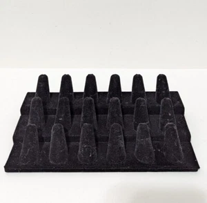 Premier Prop 18 Finger Black Velvet Ring Display Jewelry Retail Ring Stand - Picture 1 of 5