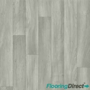 Silver Oak Wood Effect Vinyl Roll Cheap Bathroom Flooring 2 3 4 m Wide Lino - Picture 1 of 4