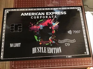 Póster American Express edición Hustler sin límite 11x17 arte de pared motivacional - Imagen 1 de 1