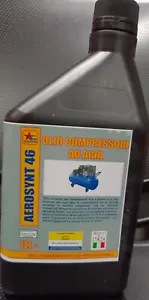 olio per compressore da lt. 1 per compressore aria pistone e a vite AEROSYNT 46 - Foto 1 di 2