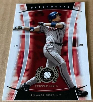 CHIPPER JONES HOF 2005 FLEER PATCHWORKS Card  #27  NM-MT Condition - Image 1 of 2