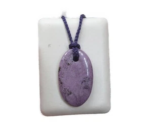 Stichtit Anhänger frontal gebohrt mit Band Nr. 2862 - Bild 1 von 2