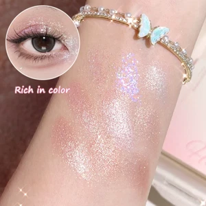 Pearlescent fine glitter highlighter dazzling smart eyeshadow palette - Picture 1 of 4