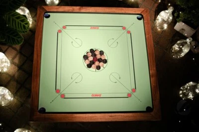Carrom Board SYNCO Full Size "Water Resistant" 1st Time Ever "GREEN BOARD" - image 1 of 4