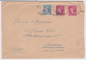 RRR LETTRE SEMEUSE afft MIXTE : TYPE COURANT SURCHARGE ET CAISSE D'AMORTISSEMENT - Picture 1 of 3