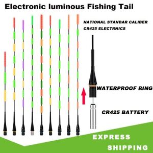 5pcs Luminous Electronic Floats Buoy night fishing float top  cr425 Battery