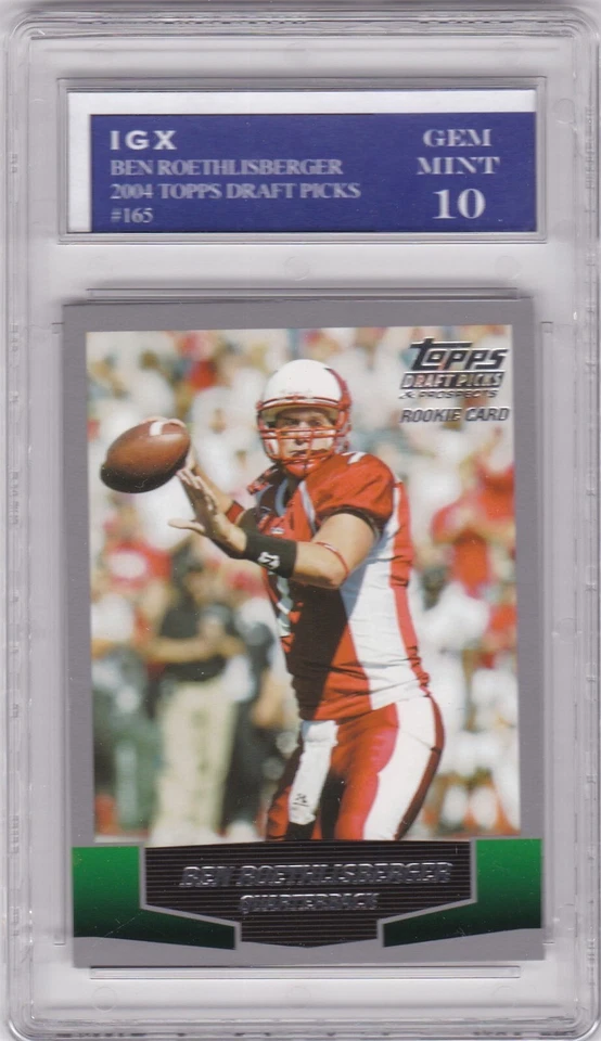 Tarjeta de novato Ben Roethlisberger 2004 Bowman Draft Picks RC Steelers ¡JOYA COMO NUEVA 10! Foto 1 de 1