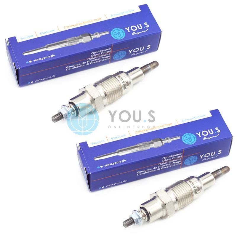 2 X YOU.S Glühkerze für Deutz Case IHC MC Cormick MERCEDES Oldtimer Traktor
