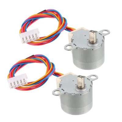 2 x 24BYJ48 DC 12V Reducción Motor Paso a Paso Micro Reductor 4 Fases 5 Hilos Foto 1 de 3