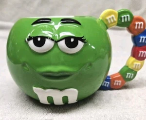 Large Green Mars M&M's Mug Cup Galerie Au Chocolat Coffee Tea Oversized 2001 - Picture 1 of 4