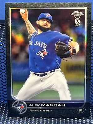 2022 Topps Chrome Ben Baller ALEK MANOAH  Toronto Blue Jays Refractor - Image 1 of 2