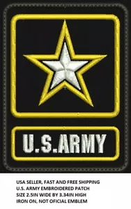 ***LOVE IT OR ITS FREE***U.S. ARMY EMBROIDERED PATCH, FAST SHIP, IRON ON. - Picture 1 of 2