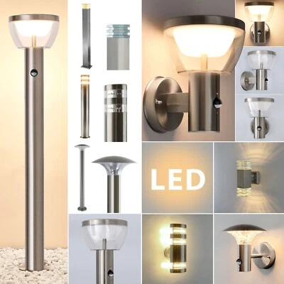 LED Außenleuchte Wandleuchte Außenlampe Standleuchte Wegeleuchte Edelstahl x - Bild 1 von 3