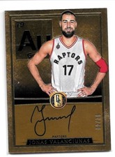 2015-16 Panini Gold Standard Autograph #02/79 Jonas Valanciunas Auto Raptors