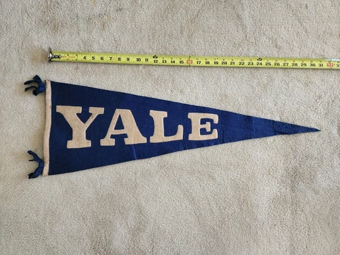 Vintage Yale University Football Pennant 31" Cover
