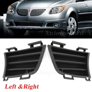 2x Left Right Bumper Fog Light Hole Cover Grille Trim for 2005-2008 Pontiac Vibe - Picture 1 of 6