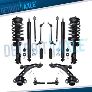 For 2005 - 2010 Ford Mustang Front Struts Control Arms Tie Rods Suspension Kit - Picture 1 of 12