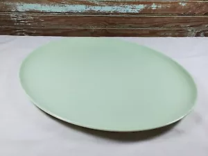 Vintage Grün Oval Servierplatte 13,5" x 10" Große Platte - Bild 1 von 4