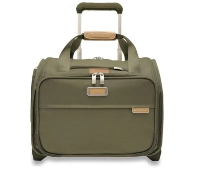 Mala de mão Briggs & Riley vertical linha de base 16" verde 2 rodas submarina - Imagem 1 de 4