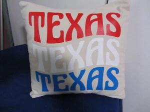 Texas Throw Pillow Cover 14" X 14" New - Picture 1 of 2
