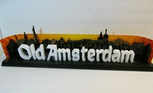3D Old Amsterdam Skyline Store Advertising Sign Cheese Store Display 27'' - Bild 1 von 12