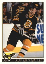 1993-94 Topps Premier Boston Bruins Hockey Card #14 Glen Featherstone