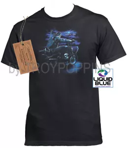 1-CAMISETA GRÁFICA GUITARRA DEMON GHOST RIDER PARA HOMBRE WEAR-ROCK N RIDE ROLL MOTO DEMON GHOST RIDER - Imagen 1 de 3