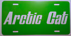 Plaque d'immatriculation vintage pour motoneige verte chat arctique nouveauté (093)