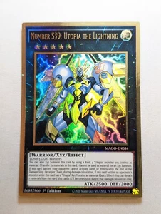 YUGIOH MAGO-EN034 Number S39: Utopia the Lightning Premium Gold Rare 1st Edition - Picture 1 of 1