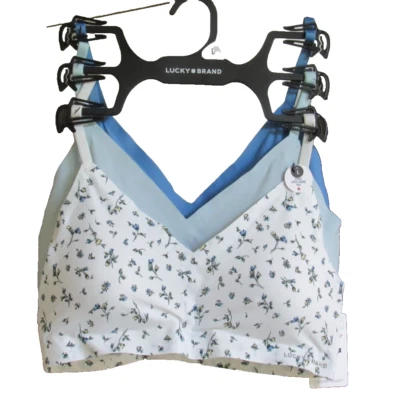 Sujetador de salón Lucky Brand 3 correas ajustables almohadillas extraíbles talla L nuevo con etiquetas $84 Foto 1 de 3