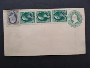 Iowa: East Nodaway 1877 Registered Cover, Light Violet Adams County Cancel, DPO - Picture 1 of 3